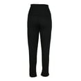 thumbnail image 6 of successthop Straight Leg Yoga Pants with Pockets Women Fleece Trendy with Pockets Gym Bottoms Solid Casual Trousers 2XL, 6 of 6