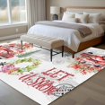 thumbnail image 4 of 5'x7' Area Rugs, Red Truck Christmas Indoor Outdoor Area Rug for Living Room Bedroom, Xmas Tree Botanical Wreath Retro Washable Bathroom Rugs Kitchen Floor Carpet Mats Home Decor Aesthetic, 4 of 8
