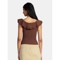 thumbnail image 3 of Madden NYC Women's Ruffle Top, Sizes XXS-XXL, 3 of 5