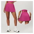 thumbnail image 3 of Women's fashion 2-in-1 golf tennis skirt pleated fitness suit with inner pocket, women's sexy style, 3 of 5