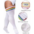 Dizhu Erzi Plus Size Thigh High Socks Calf Stockings with Non-Slip Top