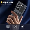 thumbnail image 4 of Armor Shockproof Case for Samsung Galaxy Z Fold 5, [Military Grade Anti-Drop] Rugged Hybrid Hard PC+Soft Silicone Heavy-Duty Tough Durable with Kickstand Protective Bumper Phone Case, Gray, 4 of 7