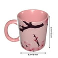 thumbnail image 3 of Cherry Blossom Coffee Mug Fun Custom Ceramic Mugs 11oz Pink, 3 of 5