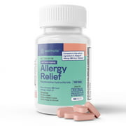 Allergy Relief 100 Count | Welmate Fexofenadine HCl 180 mg | Non-Drowsy Antihistamine | Tablets