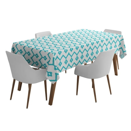 

Vargottam Indoor/OutdoorTablecloth58x102 InchRectangleTablecloth Waterproof PatioTableCloths- Spring/SummerTableCovers for Backyard RectangularTable/BBQs/Picnic -White3