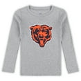 thumbnail image 2 of Preschool Heather Gray Chicago Bears Long Sleeve T-Shirt and Pants Sleep Set, 2 of 3