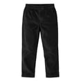 thumbnail image 7 of CYRBOKO Corduroy Pants for Boys, Casual Elastic Waist Comfy Relaxed Fit School Uniform Pants Black Size 10-12 T, 7 of 7