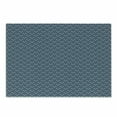 thumbnail image 1 of Geometric Cutting Board, Simplistic Scandinavian Inspired Pattern with Repeating Doodle Triangles, Decorative Tempered Glass Cutting and Serving Board, Small Size, Night Blue White, by Ambesonne, 1 of 1