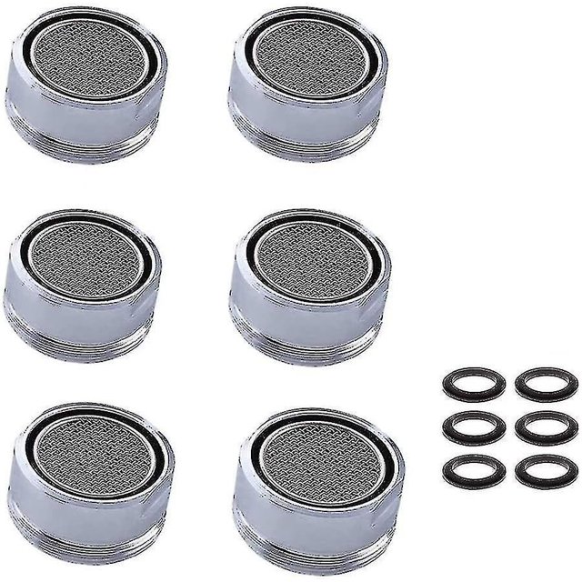 Filtro burbujeador para grifo de 6 piezas con 6 juntas de goma y aireador para grifo (24 mm)