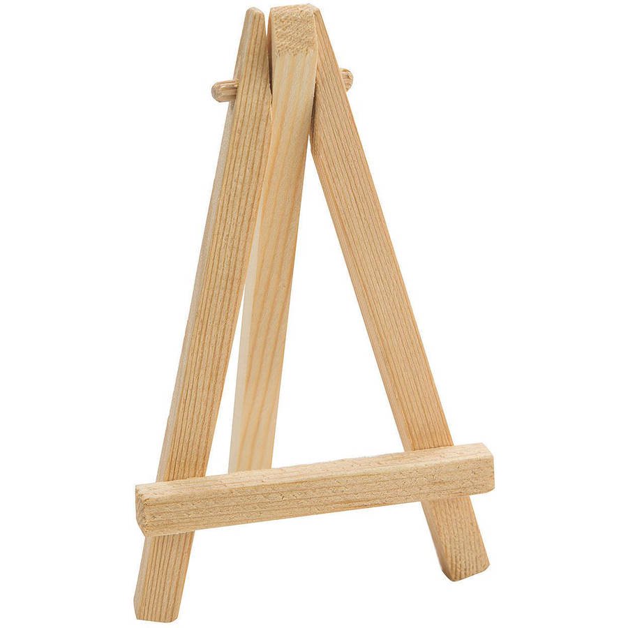 Mini Wooden Easel, Pack of 24