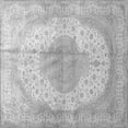 thumbnail image 1 of Ahgly Company Indoor Square Medallion Gray Traditional Area Rugs, 7' Square, 1 of 1