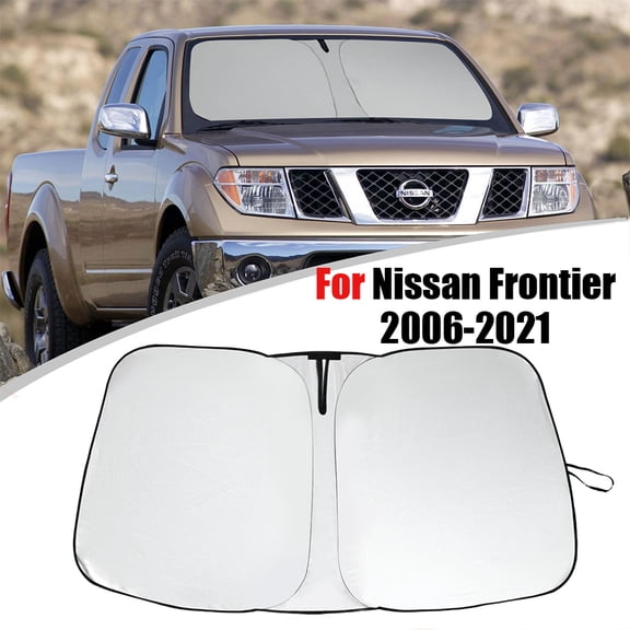 JJMY For Nissan Frontier 2006-2021 Car Windshield Sun Shade Visor UV Rays Block , 1 Pack