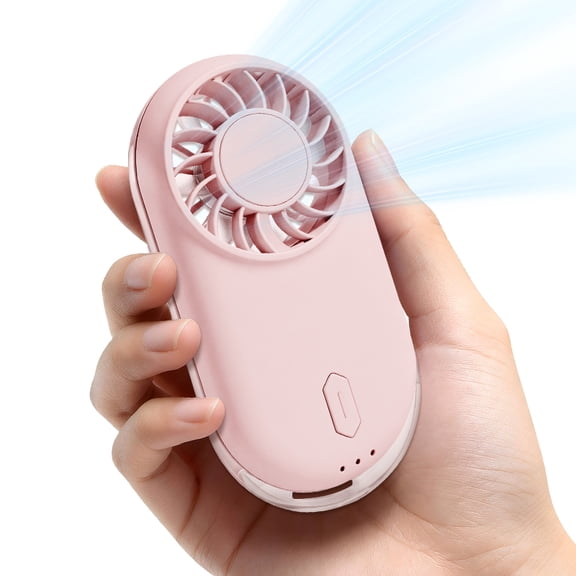 Handheld Portable Fan, 900mAh Rechargeable Battery, 3 Speed Wind, Electric Personal Mini Travel Fan with Neck Strap, Summer Essentials Gifts for Women Girl