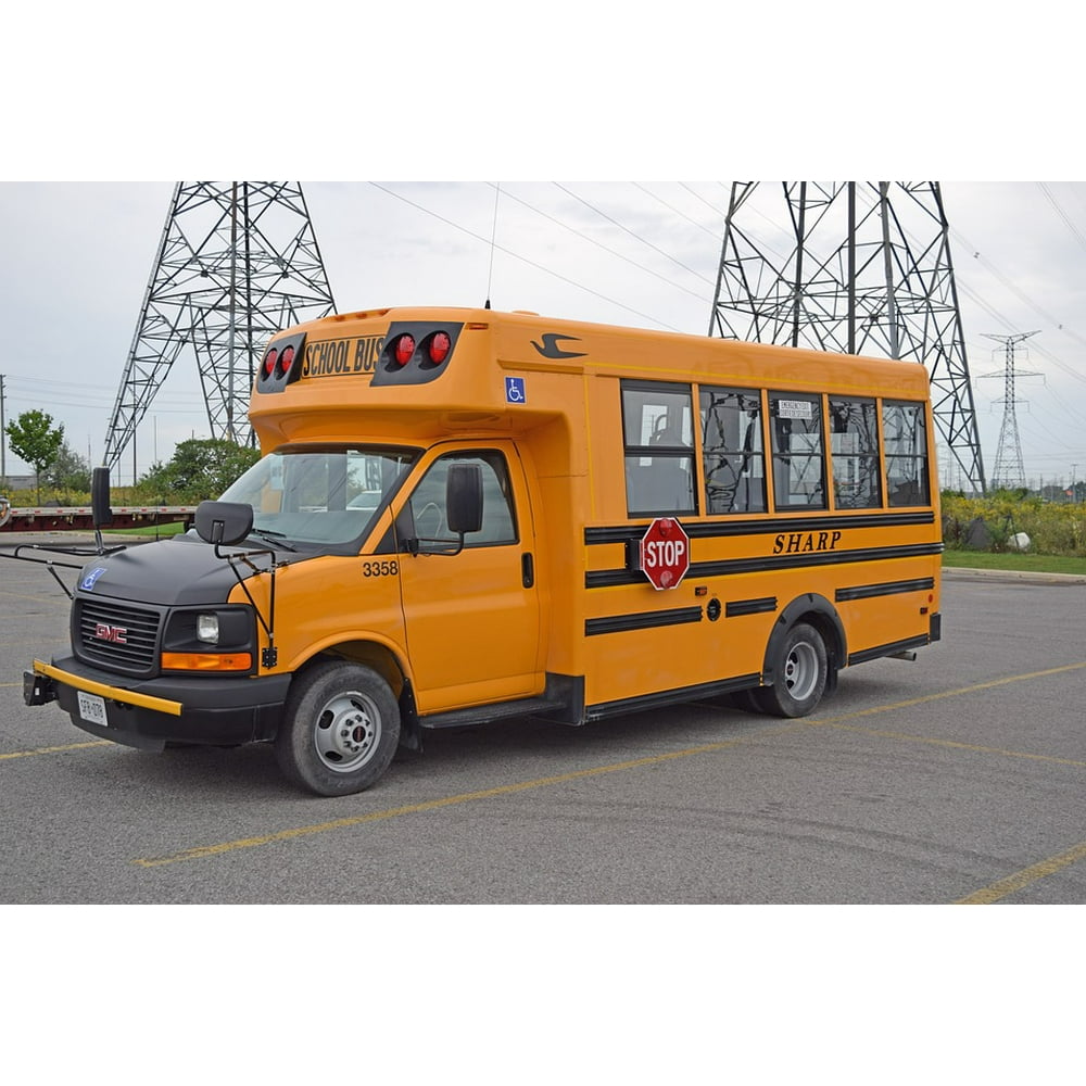 Bus  Orange  Transportation School School Bus  20 Inch By 30  