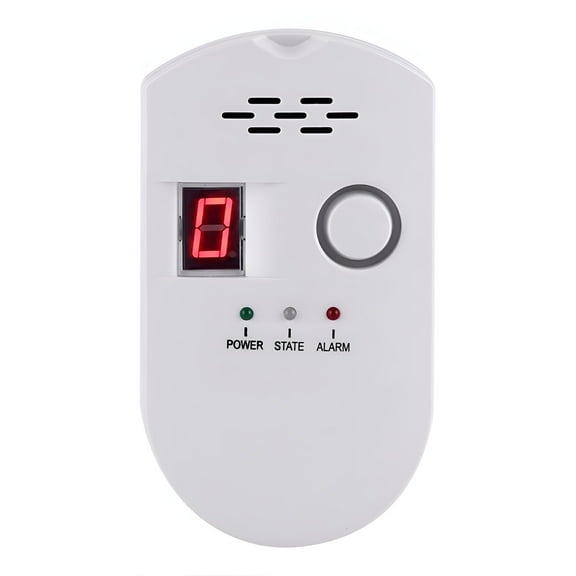 GJX Digital Natural Gas High Sensitive Home Combustible Gas Leak Monitor for Home Kitchen