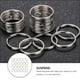 thumbnail image 2 of 24pcs llaveros anillos planos llavero de metal anillos llaves de bricolaje apego, 2 of 4