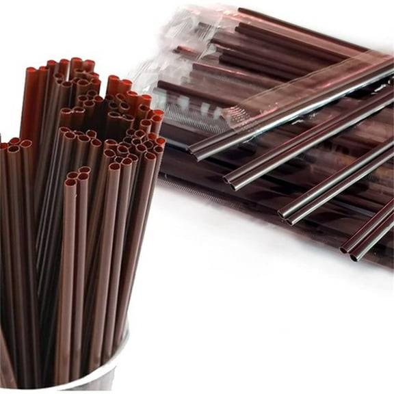 Disposable Coffee Straw Stir Sticks, 7 inches Sip Straw, 50 Pcs Coffee Stirrers Individually Wrapped,Cocktail Straws & Stirrers by Casewin,Plastic Drink Stirrer Sticks,One of Bar/Coffee Accessories