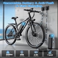 thumbnail image 6 of 2 Peak 1200W Peak Electric Bike for Adults,48V 10.5A Ebike 26*2.2"Electric Mountain Bicycle,65Miles&30Mph,All-Terrain Off-Road Ebike, Full Suspension /Disc Brake, UL2849,7-Speed, Free Lock 365Lbs, 6 of 14