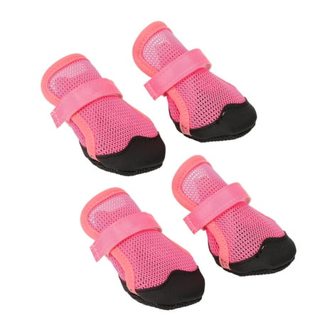 

Dog Shoes Mesh Dog Shoes Comfortable Slip Resistant Rubber Sole Pink Wear Resistant For Running S M L XL
