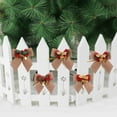 thumbnail image 4 of POINTERTECK 6Pcs Christmas Butterfly Bow Iron Bell Hanging Ornament Flower Home Decoration, 4 of 9