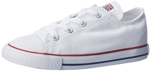 Converse Kid's Chuck Taylor All Star Low Top Shoe, optical white, 10 M US  Toddler 
