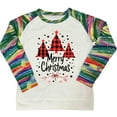 thumbnail image 5 of HOMBOM Womens Christmas Sweatshirts Holiday Fleece Wine Xmas Crewneck Tree Merry Sweatshirt for Ladies, 5 of 5