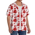thumbnail image 2 of Kdxio Men's Hawaiian Shirt for Men Short Sleeve Shirt Octopus Summer Casual Holiday Beach Button Down T-Shirts, 2 of 5