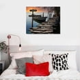 thumbnail image 3 of Orinice  Store - Lake Dock Color Personalized Multi-Names Premium Canvas, Crossroads Personalized Canvas For Wall To Print Framed (20x16in) 20x16in, 3 of 3