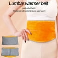 thumbnail image 2 of Adjustable Lumbar Warmer Belt Winter Warm Uterus Lumbar Support Waist Lumbar Warmer Lower Back Kidney Binder Outdoor Sports Care (Hook style,L), 2 of 7