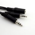 thumbnail image 2 of FOR 10pcs 3.5mm 1/8 Female Stereo To Dual 3.5mm Male Y Splitter Headphone Audio AUX Cable 28cm, 2 of 2