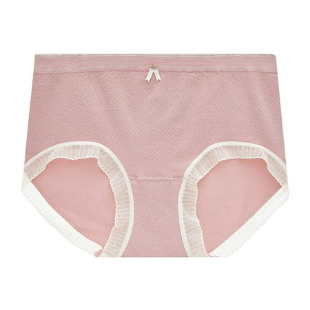 Women Graphene Underwear High Waist Stretch Briefs Ladies Tummy Control Panty Full Coverage Panties Cute Lace Trim Underpants for Teens