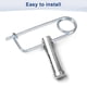 thumbnail image 5 of Uxcell 6-Pack Pin de Seguridad de Chaveta en Forma de Broche, Pines de Acero de Resorte M3x63mm, Sujetadores de Broche de Bloqueo Rápido, Clips Retenedores Pesados, 5 of 7