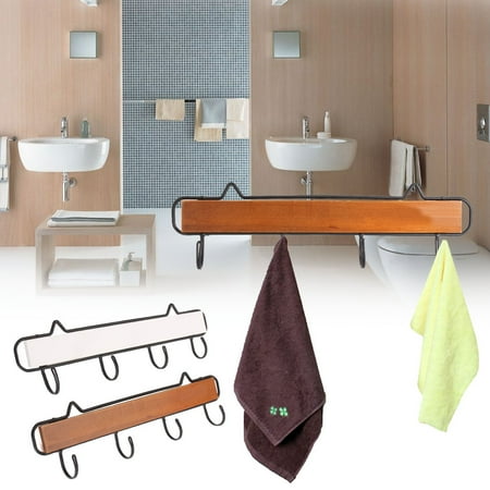 Wood Wall Hooks Wooden Hook Hanger Decorative Wall Rack Door