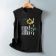 thumbnail image 4 of Camiseta sin mangas holgada de cuello redondo con estampado de día de la independencia a la moda para mujer Pompotops  lopia992638, 4 of 6