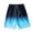 Blue, variant on 2025 Men's New Beach Pants Triangle Internal, Micro Elastic, Gradual Color Loose Shorts