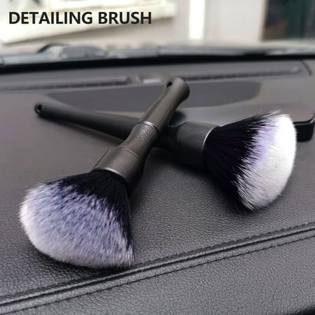 

ATopoler Car Detailing Brush Microfiber Wheel Brush Detailing Cleaning Brush And Ultra-Soft Detailing Brush Comfortable Grip Cleaning For Car Wheel And Rim Dashboard Motorcycles