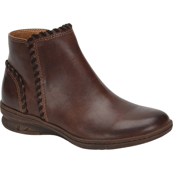 Women's Comfortiva Fallston Ankle Bootie Brown Waterproof Leather 7 W