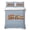 Blue, variant on Christmas Train 3 Piece Quilt Bedding Set with 2 Pillow Shams, Cute Christmas Tree Beige Dot Lightweight Bedspread Coverlet, Soft Breathable All Season Quilt, 68 x 98 Inch
