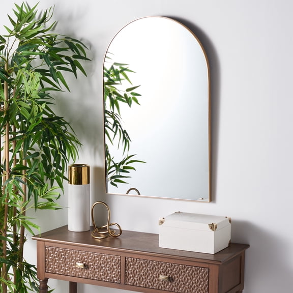 Safavieh Jinla 20"x32" Gold Modern Wall Mirror