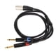 thumbnail image 5 of Cable de Micrófono XLR para Altavoz Doble 1/4 de Pulgada a XLR Macho Y Splitter Cable XLR Macho a Doble 635 Mm TR Jack Mono Plug Adaptador Convertidor de Sonido de Micrófono, 5 of 8