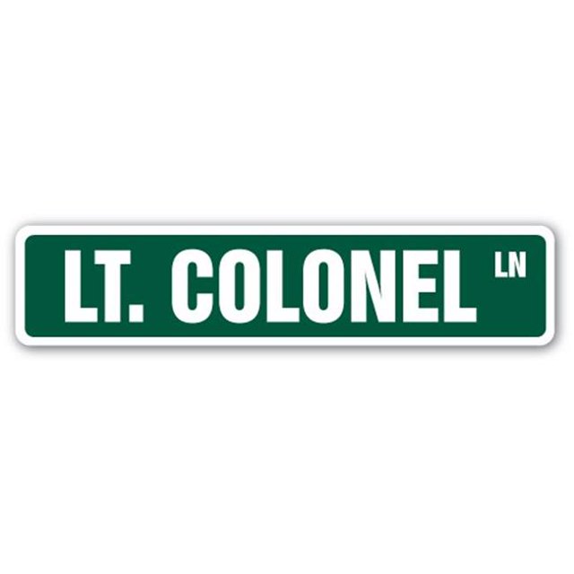 SignMission A-30-SS-LT. COLONEL Panneau de Rue en Aluminium 7 x 30 Po.