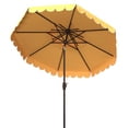 thumbnail image 3 of SAFAVIEH Venice 9' Market Crank Double Top Patio Umbrella, Yellow, 3 of 5