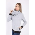 thumbnail image 4 of LVMA4540 - Luvmabelly Maternity Nursing Hoodie with Baby Carrier Wrap, 4 of 9