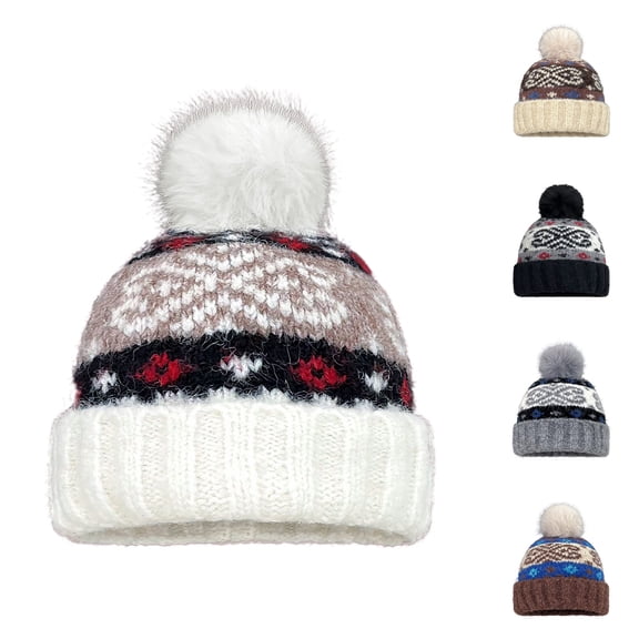 Only Moment Winter Beanie for Men Women Beige knit Beanies Hat for Women Winter Warm Knit Hats One Size