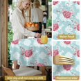 thumbnail image 5 of Pioneer Flower Floral Print Pattern Round Tablecloth 60 X 60 Inch, Wrinkle Resistant Wipeable Table Cloth for Kitchen Dining Picnic Patio Party, 5 of 6