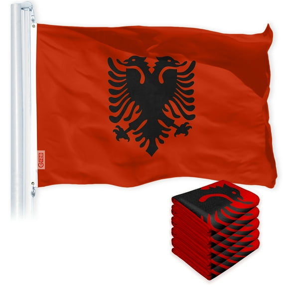 Albania Albanian Flag 3x5FT 5-Pack 150D Printed Polyester By G128