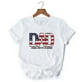 thumbnail image 6 of Dad Man Myth Legend T-Shirt, White Patriotic Fathers Tee, 6 of 6