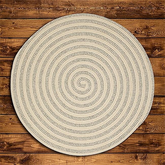8 x 8 ft. Woodland All-Natural Round Braided Rug, Light Gray - Walmart.com