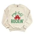 thumbnail image 3 of Jingle Bell Rockin' Bell Glitter -  Women's Sweatshirt, 3 of 11