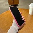 thumbnail image 3 of Compatible with iPhone 15 Pro Phone Case[Magsafe Compatible] Gradient Color Design TPU Silicone Shockproof Non-Slip with Camera Lens Protector for iPhone 15 Pro(Peach Pink&Neon Pink), 3 of 8